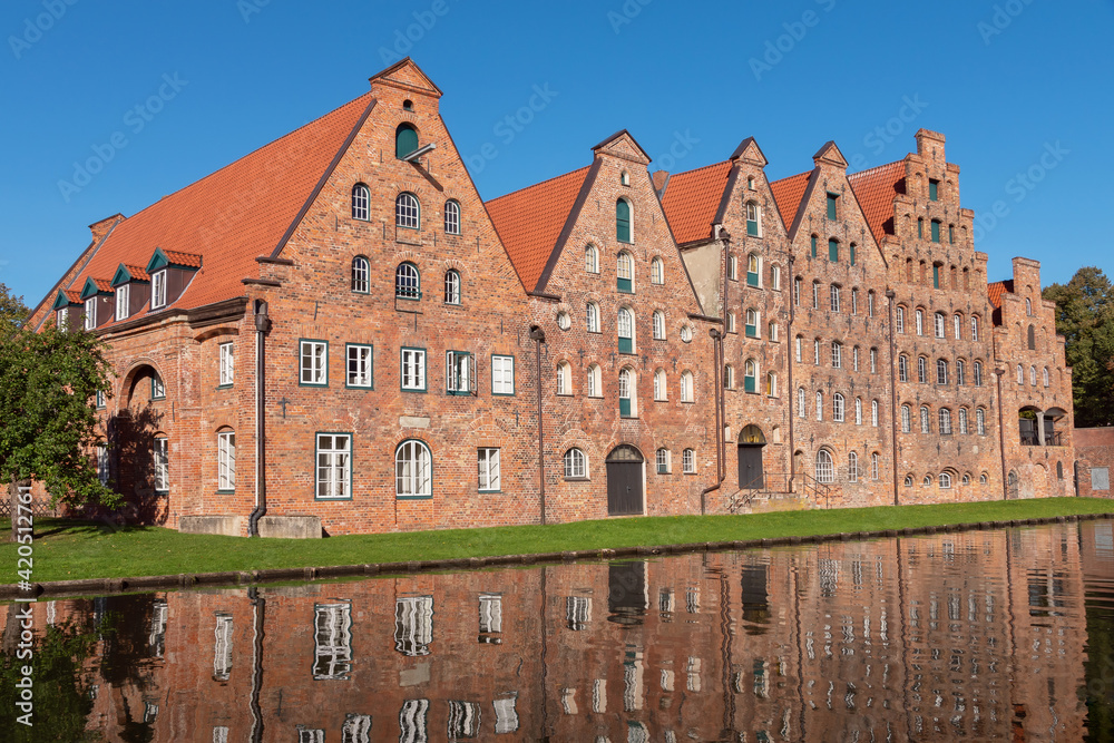 Die alten Salzspeicher in der Hansestadt Lübeck, Schleswig-Holstein