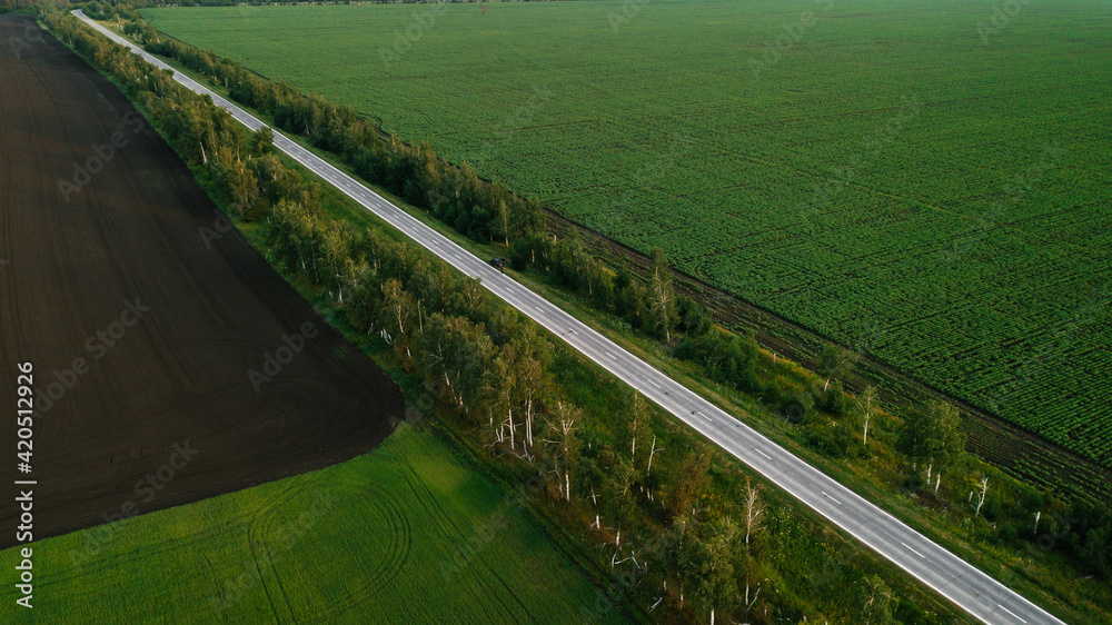 beautiful tarmac road in the countryside Stock Photo | Adobe Stock