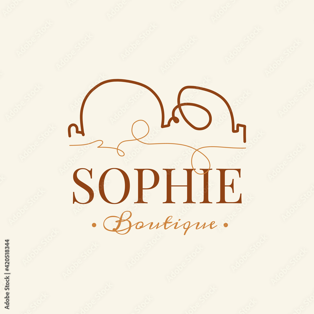 Boho doodle linear logo. Hand drawn simple logo icons . Abstract vector illustration. Boho doodle linear logo. Hand drawn simple logo icons . Abstract vector illustration.