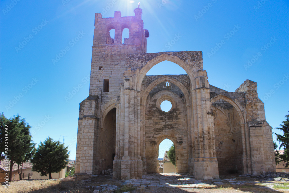 Medieval ruins of Santa Eulalia church.
This church was built between XIII and XV centuries. It´s a gothic ruin building situated in northern Spain in a medieval village called Palenzuela. 
