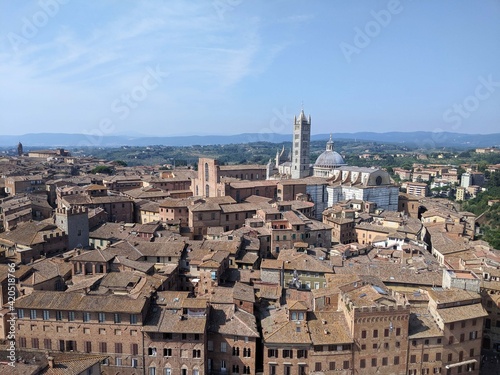 View of the Piazza del Campo, Italy