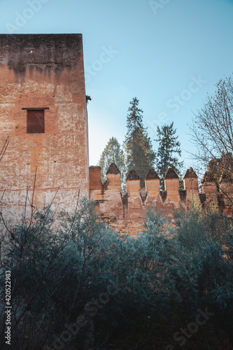 Architecture details Granada  on the sabikah hill iAndalusia  Spain europe Travel photo