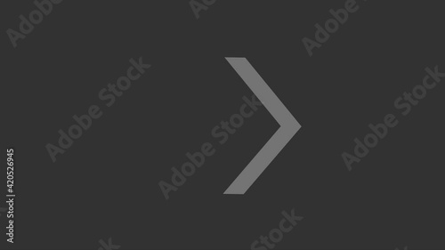 Arrows Animation signal from the centre on a black background