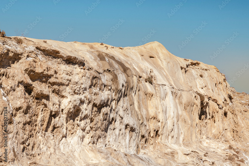 Las Salinas Geological Landscape in the Tabernas Desert Almeria Spain