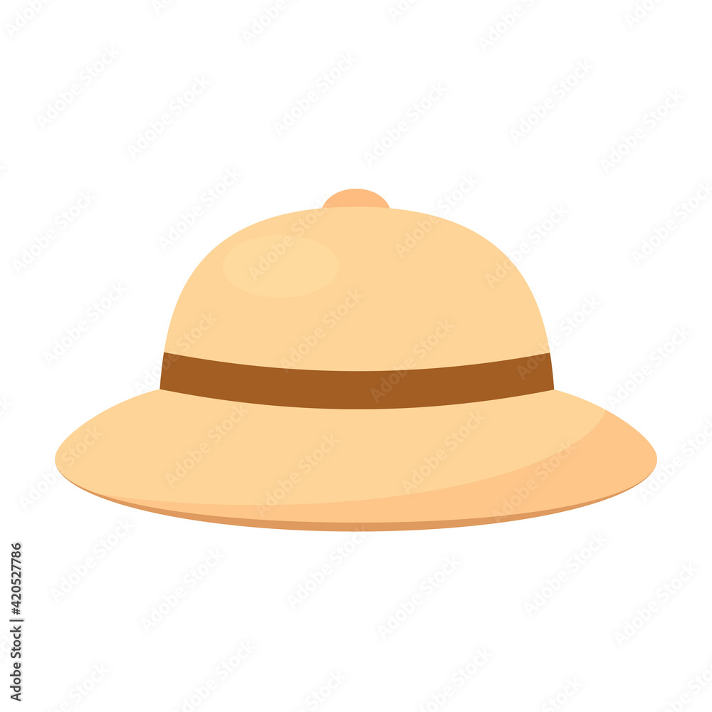 Zoo Keeper Hat icon. Clipart image isolated on white background Zoo Keeper Hat icon. Clipart image isolated on white background