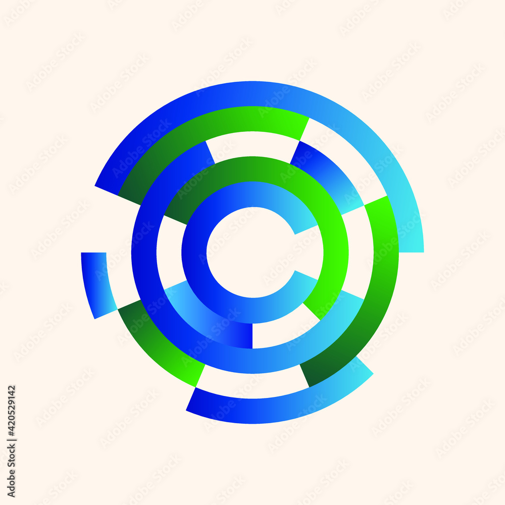 Logo - technology, biotechnology, tech icon and symbol. Modern logo concept for fintech and digital finance industry Logo - technology, biotechnology, tech icon and symbol. Modern logo concept for fintech and digital finance industry