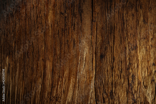 Old vintage wood texture covered with varnish for the background. Rustic style, close-up