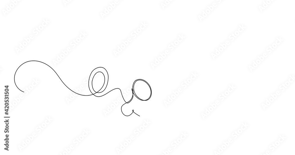 Self-drawing animation of solid line drawing of Covid-19 symbol. Coronavirus pandemic concept. Black line on white background Self-drawing animation of solid line drawing of Covid-19 symbol. Coronavirus pandemic concept. Black line on white background