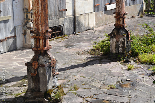 two ancient columns