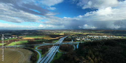 Westhofener Kreuz - Autobahnkreuz A1 / A45 bei Schwerte photo