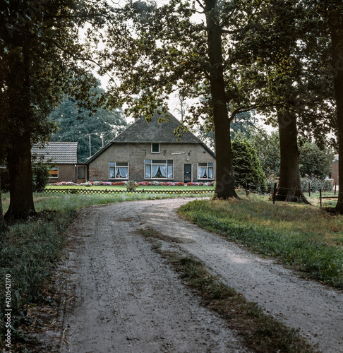 Historic farm and yard. Netherlands. Salland.