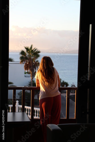 person watching the sea