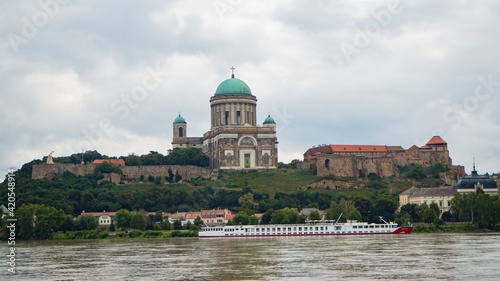 View of the Esztergom Cathedral from the opposite side of the Danube