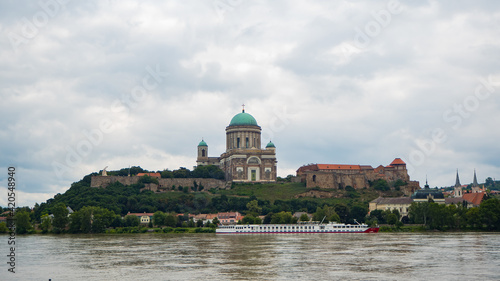 View of the Esztergom Cathedral from the opposite side of the Danube