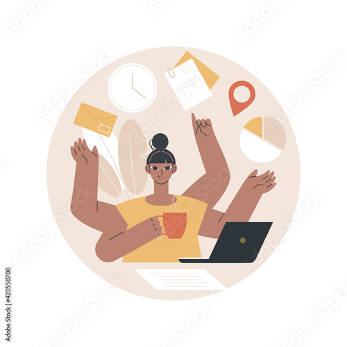 Executive jobs abstract concept vector illustration.