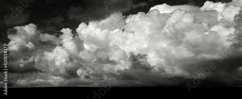 Summer storm over a farmers crop. photo