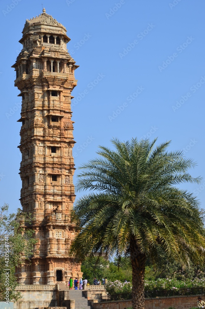 Vijaya Stambha, the tower of victory in Chittaurgarh