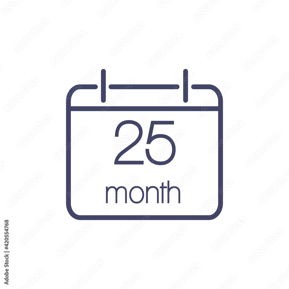 Flat Calendar Icon Flat Calendar Icon