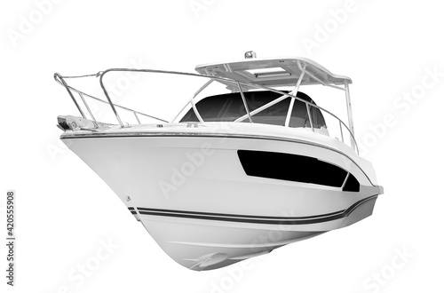 Fotografie The image of white luxury motor boat