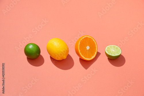 Fresh vitamin c. Citrus fruits photo