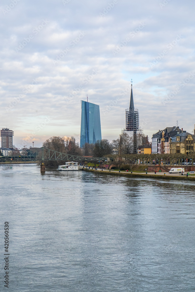 River Main in Frankfurt Germany - travel photography