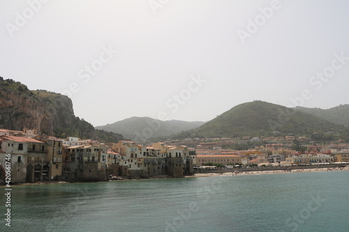 Fototapeta Naklejka Na Ścianę i Meble -  Holiday in Cefalù at the Mediterranean Sea, Sicily Italy