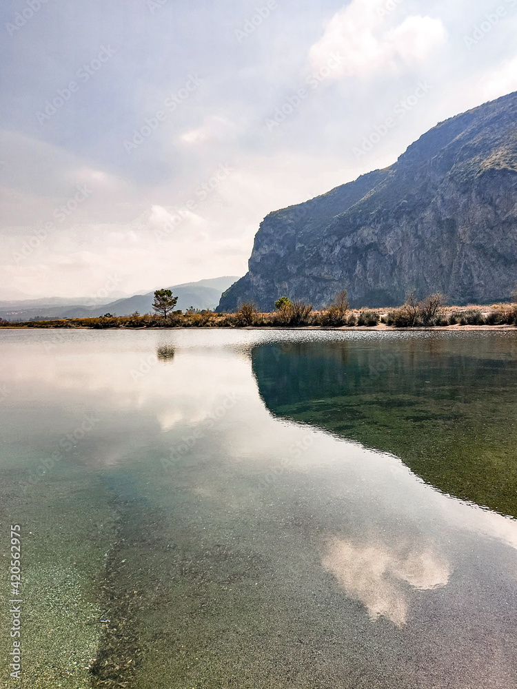 Reflection on the lake, Marinello Tindari Sicily