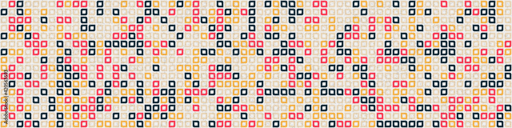 Abstract Geometric Pattern generative computational art illustration