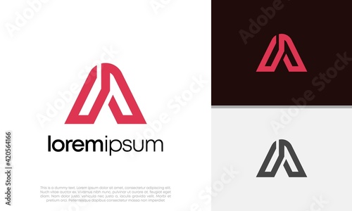 Initial A logo design. Initial Letter Logo.
