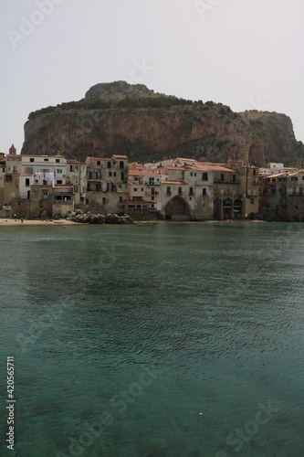 Fototapeta Naklejka Na Ścianę i Meble -  View to Cefalù at the Mediterranean Sea, Sicily Italy