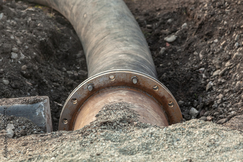 Flexible sewer pipe, sewer repair, road repair
