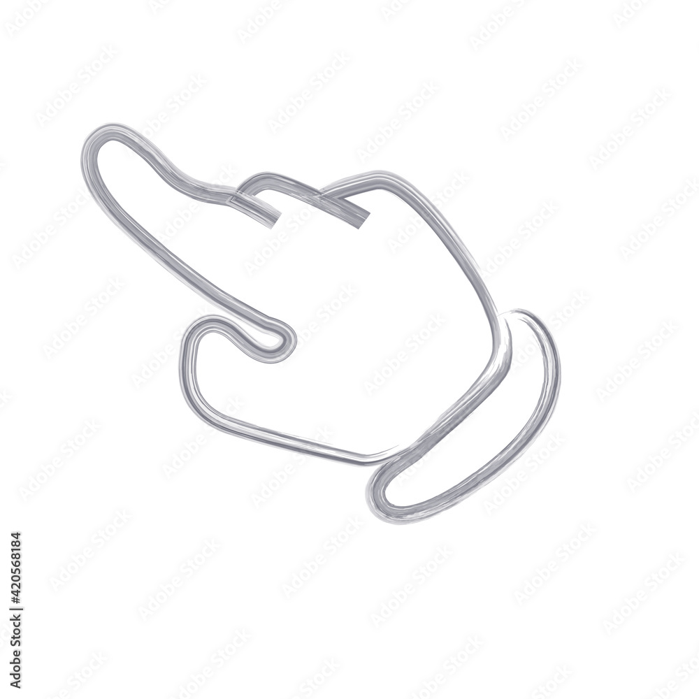 Pointer finger. Cartoon wrist icon. Cursor symbol. Hand vector illustration. Pointer finger. Cartoon wrist icon. Cursor symbol. Hand vector illustration.