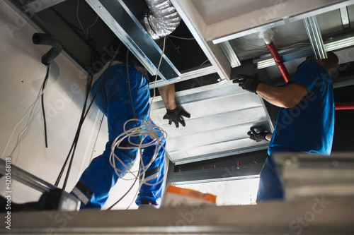 Indoor construction site photo