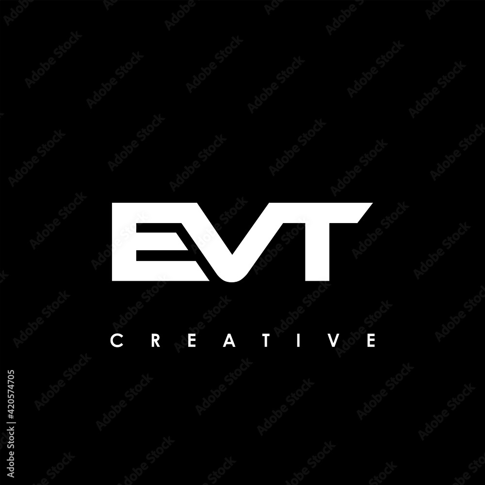 EVT Letter Initial Logo Design Template Vector Illustration EVT Letter Initial Logo Design Template Vector Illustration