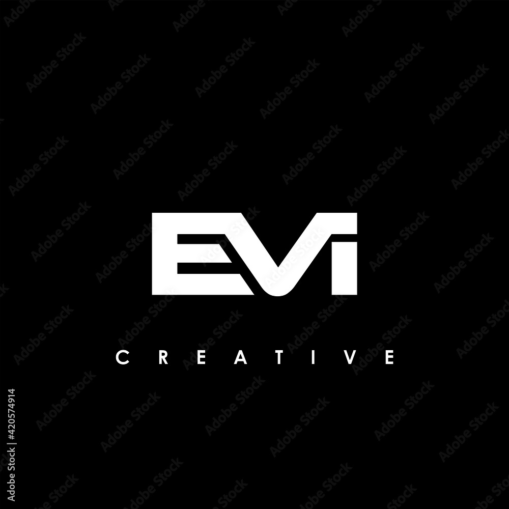 EVI Letter Initial Logo Design Template Vector Illustration