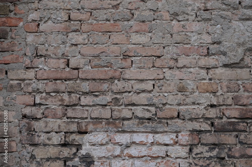 Stary mur z cegły