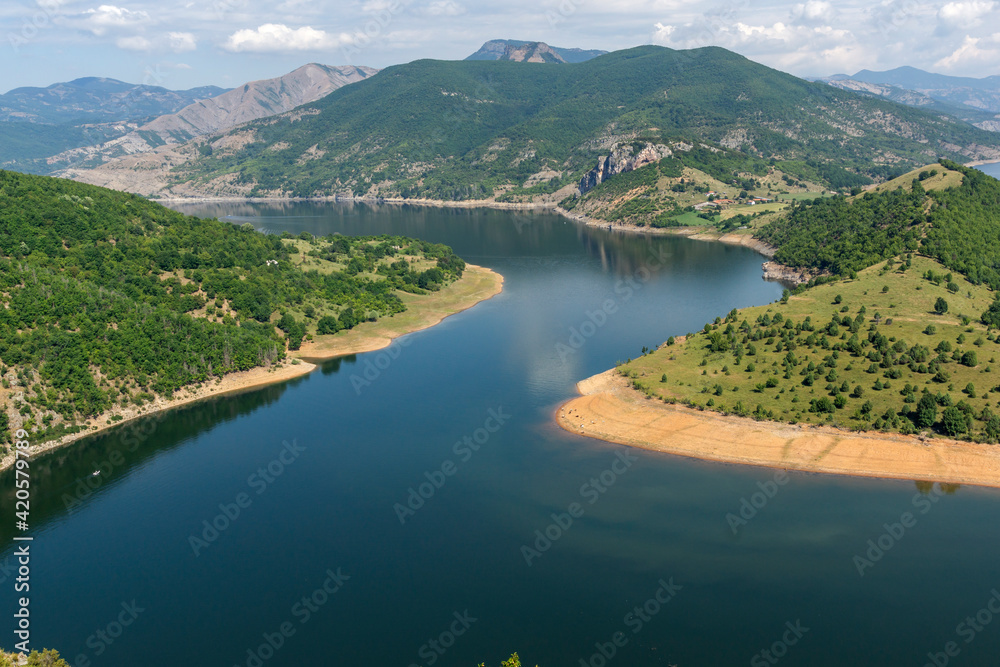 Arda River meander and Kardzhali Reservoir, Bulgaria