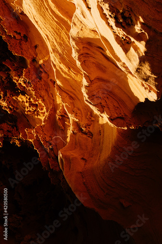 Texture of a rock of Cala del Moro, Mallorca photo