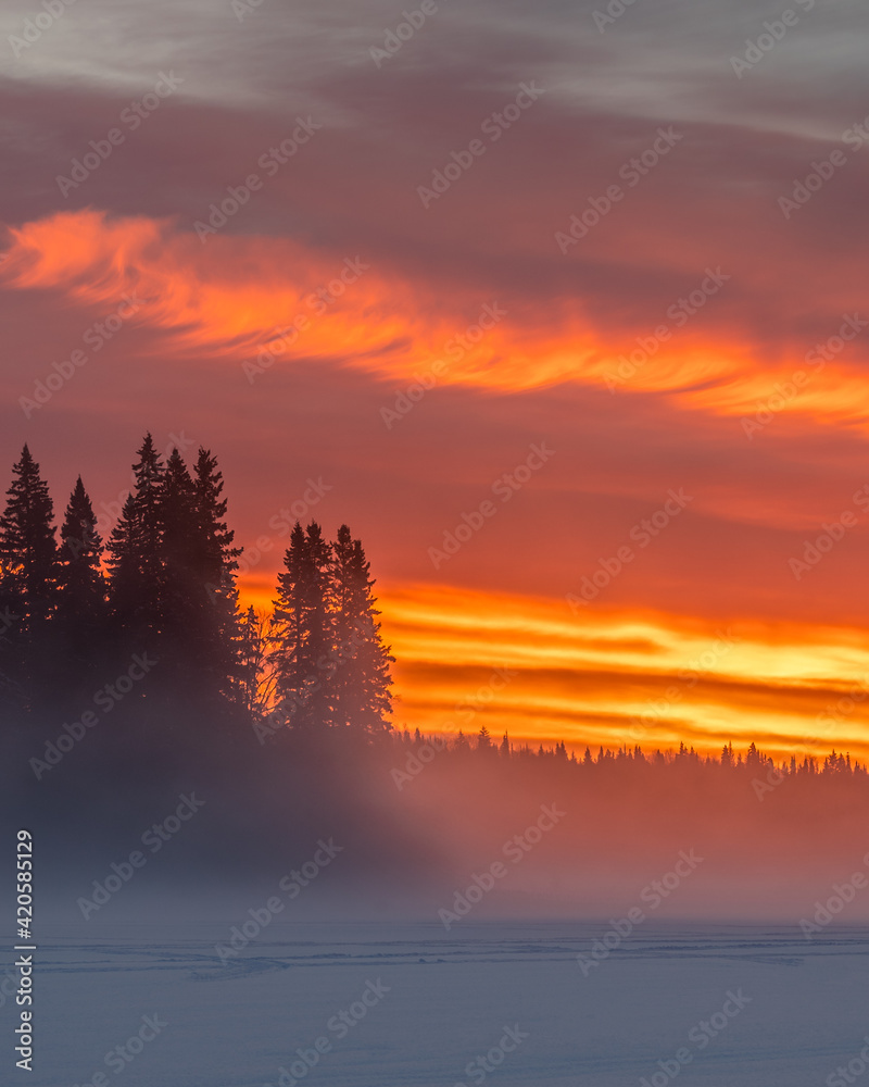 Ness Lake Misty Sunrise Ness Lake Misty Sunrise