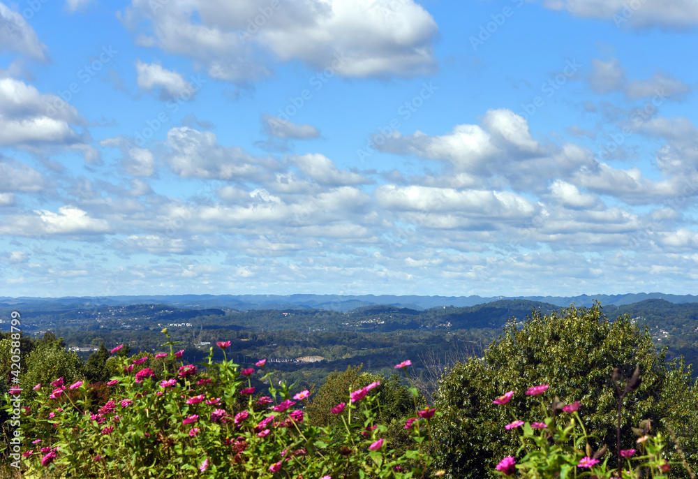 Obraz premium Appalachian View of Kingsport and Valley