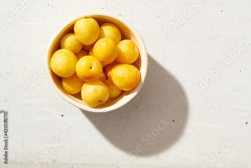 Fresh Yellow Plums