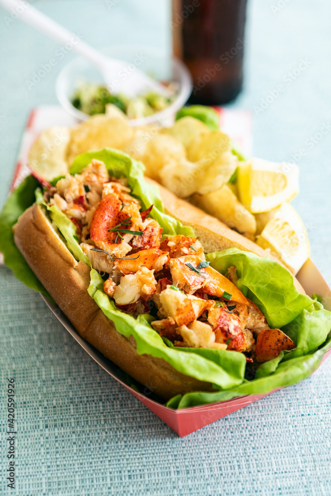 Delicious Warm Summertime Lobster Roll Delicious Warm Summertime Lobster Roll