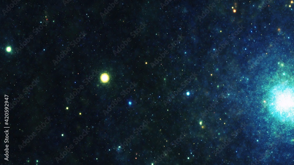 Fototapeta premium Stars in the night sky nebula and galaxy