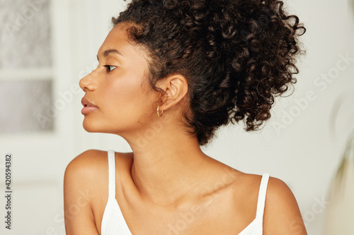 Woman profile portrait