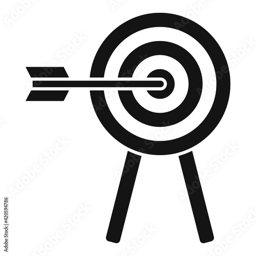 Affiliate marketing target icon, simple style