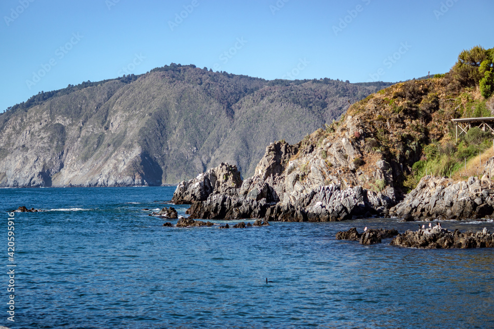 Fototapeta premium Borde costero - playa