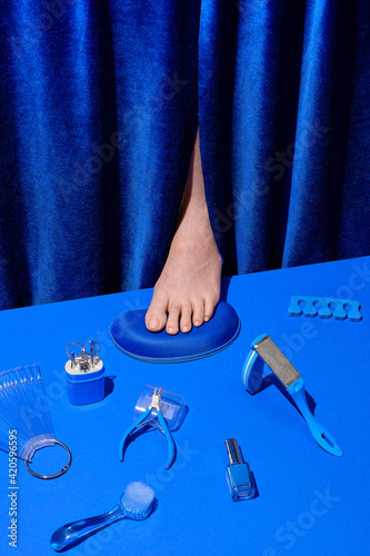 Still life on the theme of pedicure, chiropody