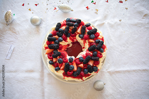 Christmas Pavlova photo