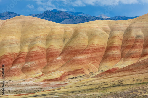 USA, Oregon, John Day Fossil Beds National Monument. Landscape of Painted Hills Unit.