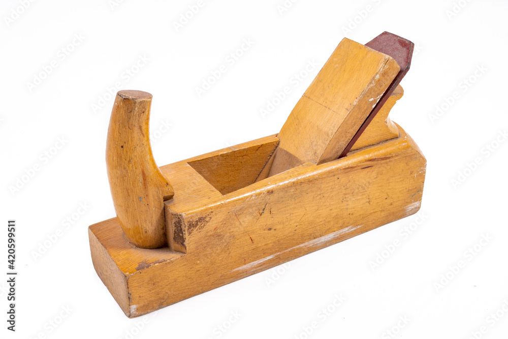 Wooden planer. Accessories for woodworking work in a carpentry shop. Wooden planer. Accessories for woodworking work in a carpentry shop.